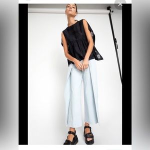 KOJI MAKINO Wide Leg High Rise Pants Size:M